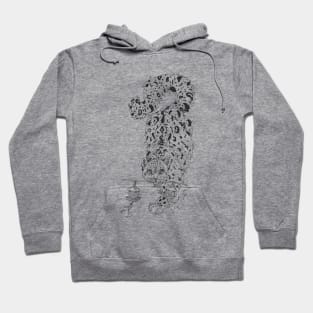 Snow Leopard Carries Lanterns Hoodie